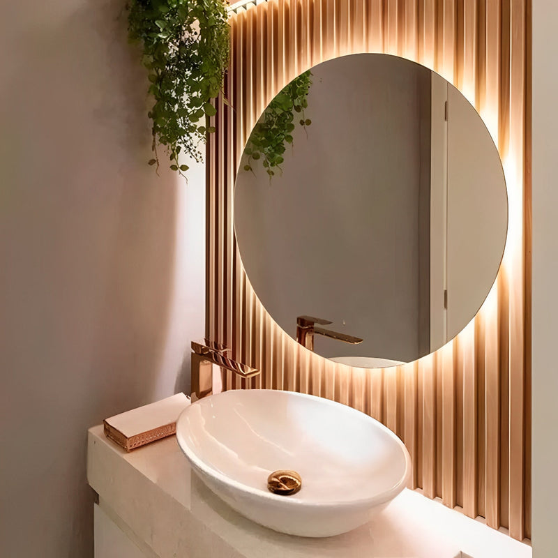 Espelho com LED para Maquiagem e Decoração